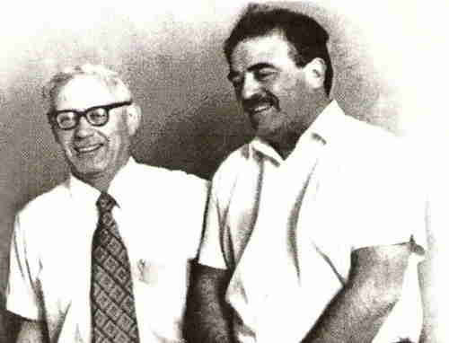 2.Tbilisi, G.Nadareishvili (on the right) and M.Botvinnik