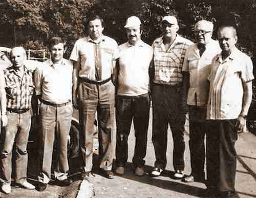 35.Odessa Festival, 1985.From the left: I.Akobia, A.Lobusov, N.Kralin, D.Gurgenidze,D. Banni, L Zagoruiko, V.Gebelt 