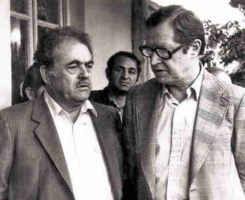 4.Sagaredzho (Georgia), G.Nadareishvili (on the left) and Y.Averbach 