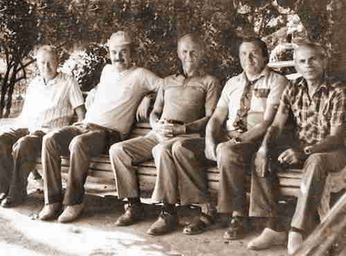 41.Odessa Festival, 1985.From the left: Gebelt, D.Gurgenidze, K.Osul, N.Kralin, I.Akobia