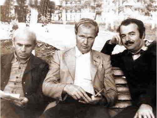 47.Odessa Festival, 1985.From left: I.Akobia, V.Kozirev, D.Gurgenidze
