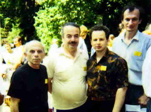 59.WCCC in Belfort (France), 1995. From the left: I.Akobia, D.Gurgenidze, A.Selivanov and O.Pervakov