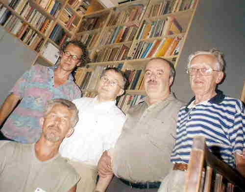 68.Amsterdam (Netherland), 2002.Jurgen Stigner's (from the left ) visitors: N.Griva (sit), R.Staude, D.Gurgenidze and A.Hildebrand