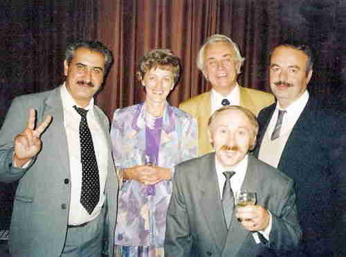 70.From the left: A.Khait, B.Formanek with wife, M.Hlinka and D.Gurgenidze