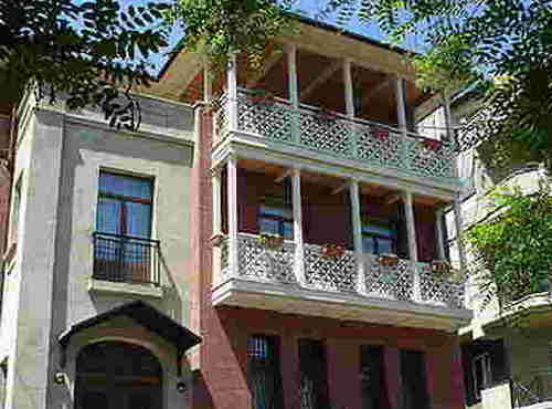 17.The Tbilisi houses with balconies