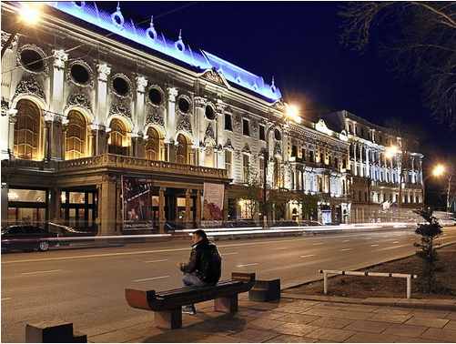 37.Theatre of name Руставели at night